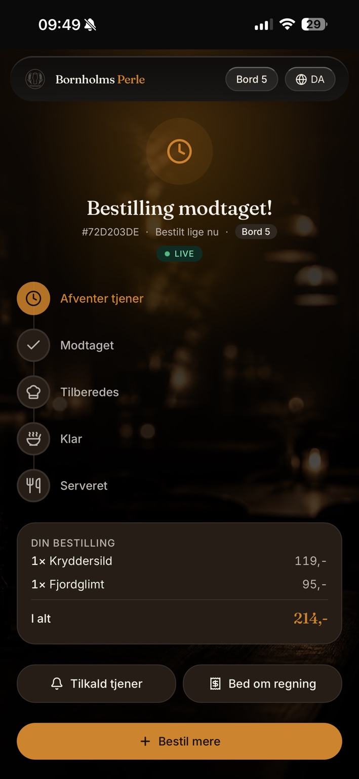 Følg din bestilling